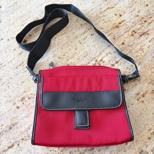 Kenneth Cole Red Nylon Crossbody Bag Officecore Travel Purse